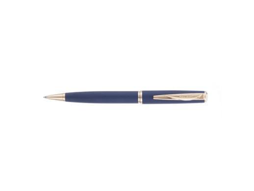 Ручка шариковая Pierre Cardin коллекция ГАММА КЛАССИКА | GAMME CLASSIC. Корпус - латунь. Цвет - синий. Упаковка Е