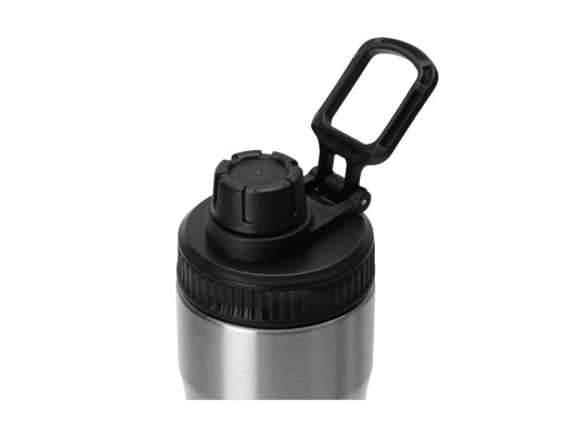 Бутылка для воды Supply Waterline, нерж сталь, 850 мл, серебристый/черный