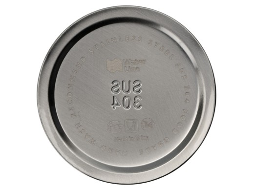 Бутылка для воды Supply Waterline, нерж сталь, 850 мл, серебристый/черный