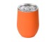 Термокружка Sense Gum, soft-touch, непротекаемая крышка, 370мл, оранжевый с нанесением логотипа с нанесением логотипа