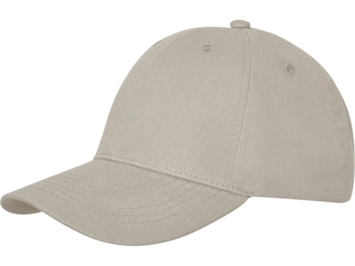 Бейсболка Davis, 6 панелей, бежевый овсяный с нанесением логотипа с нанесением логотипа