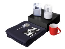 Подарочный набор с пледом, увлажнителем и кружкой, красный