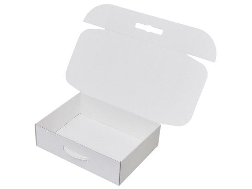 Коробка подарочная Хэнди (Handy), XL, белый с нанесением логотипа с нанесением логотипа