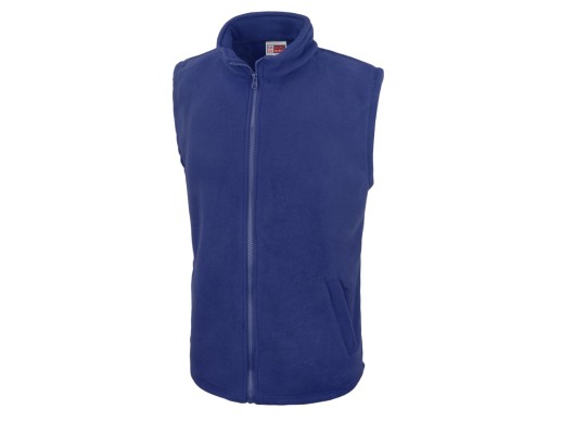 Жилет флисовый Ibiza мужской, синий с нанесением логотипа с нанесением логотипа