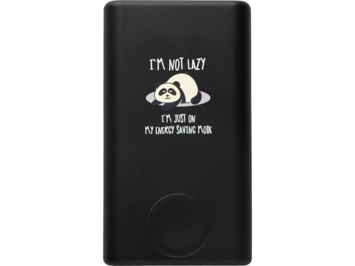 Внешний беспроводной аккумулятор 2-в-1 с функцией зарядки Apple Watch, QC/PD AtomIQ, 10000 мАч, черный с тампопечатью