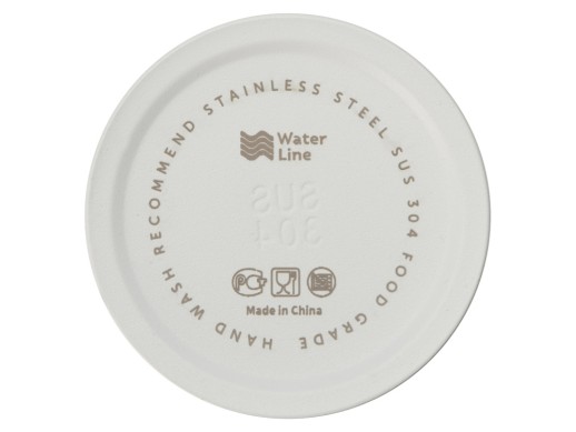 Бутылка для воды Supply Waterline, нерж сталь, 850 мл, белый/черный