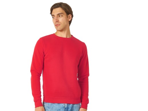 Толстовка промо London мужская, красный с нанесением логотипа с нанесением логотипа