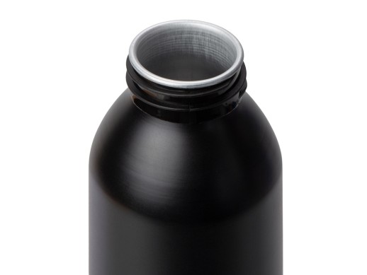 Алюминиевая бутылка для воды с ручкой Plain Alu, 650 мл, черный