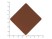 ПАТЧ РОМБ soft-touch (коричневый) 7,6 х 7,6 см