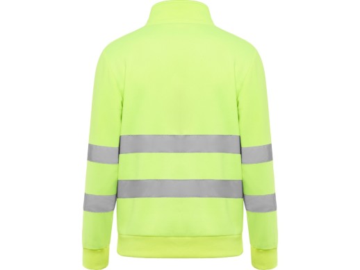 Свитшот ворот на молнии Spica, неоновый желтый