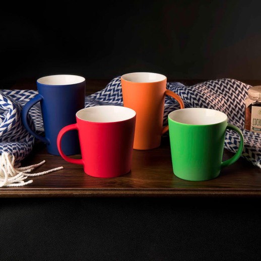 Кружка Bali с прорезиненным покрытием   23502/25