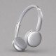 Беспроводные накладные наушники Stereo Light, BT 5.4, 300 мАч, cеребристый, Deppa