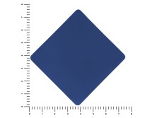 ПАТЧ РОМБ soft-touch (синий) 7,6 х 7,6 см