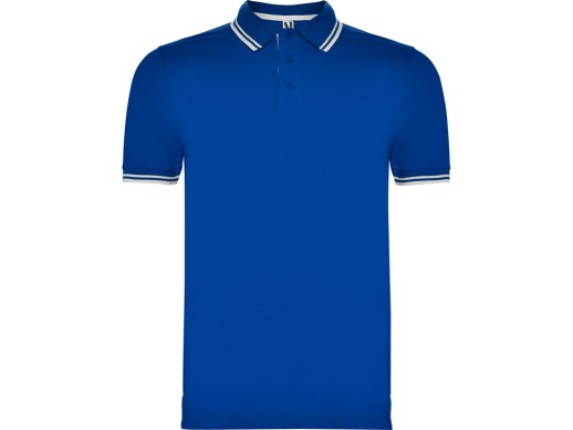 Рубашка поло Montreal мужская, королевский синий/белый