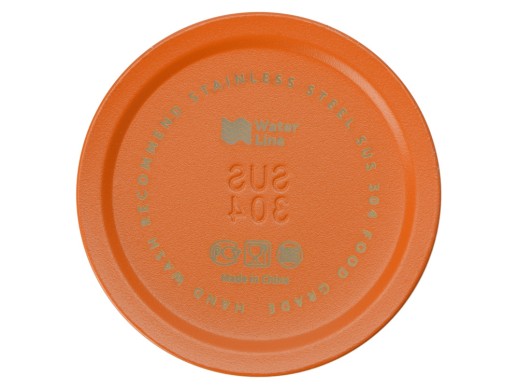 Бутылка для воды Supply Waterline, нерж сталь, 850 мл, оранжевый/черный