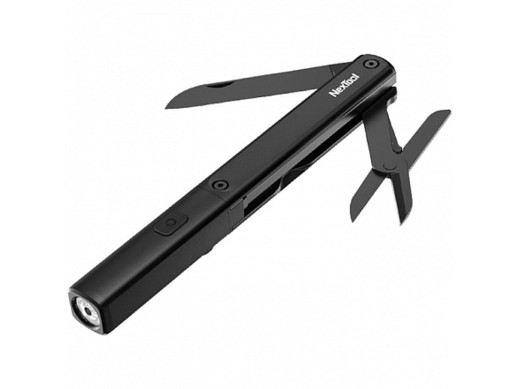Мультитул-фонарь Nextool Pen Tool, аккумулятор, черный (NE20026)