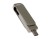USB 3.0- флешка на 32 Гб поворотный механизм 2 в 1, c дополнительным разъемом Type-C с одноцветным металлическим клипом, серый с нанесением логотипа с нанесением логотипа