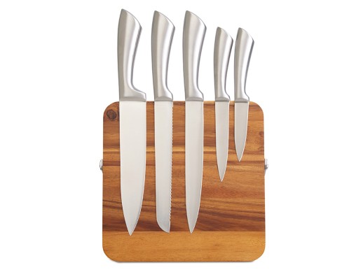 Набор ножей на магнитной подставке Терон