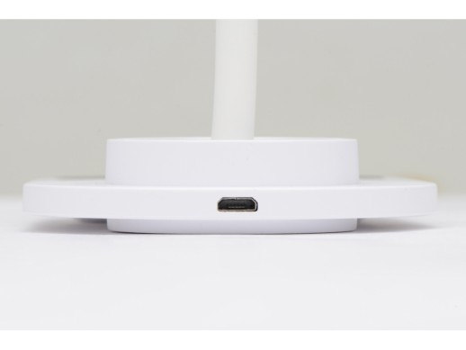 Настольный светильник с беспроводной зарядкой Flamp, белый