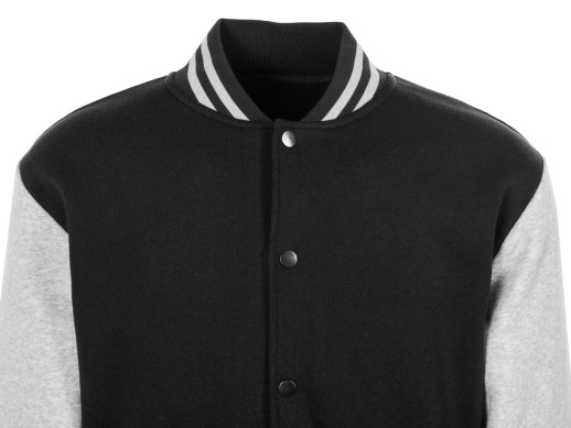 Бомбер Oxford, черный/серый меланж, унисекс с нанесением логотипа с нанесением логотипа