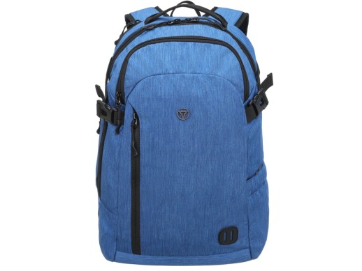 Рюкзак TORBER РИТМ с отделением для ноутбука 15'', синий, полиэстер, 31 x 20 x 47 см, 29 л с нанесением логотипа с нанесением логотипа