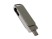USB 3.0- флешка на 32 Гб поворотный механизм 2 в 1, c дополнительным разъемом Type-C с одноцветным металлическим клипом, серебристый с нанесением логотипа с нанесением логотипа