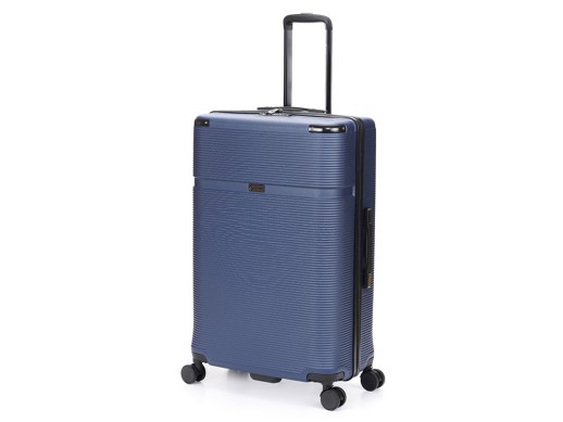 Чемодан TORBER Onego, синий, ABS-пластик, 79,5 х 51 х 29 см, 103 л
