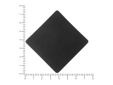 ПАТЧ РОМБ nubuk (чёрный) 7,6 х 7,6 см