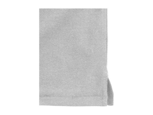 Рубашка поло Oakville мужская с длинным рукавом, серый меланж с нанесением логотипа с нанесением логотипа