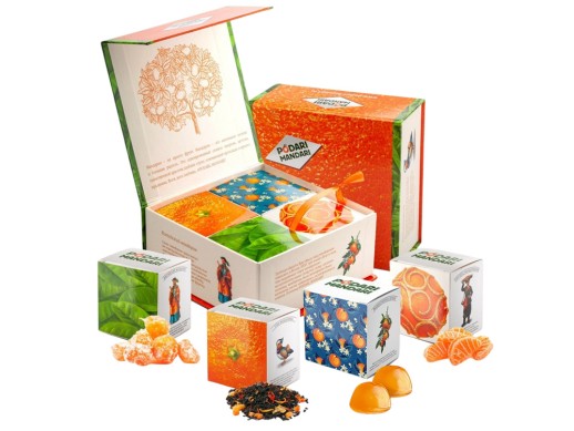 Подарочный набор с чаем и сладостями ПодариМандари