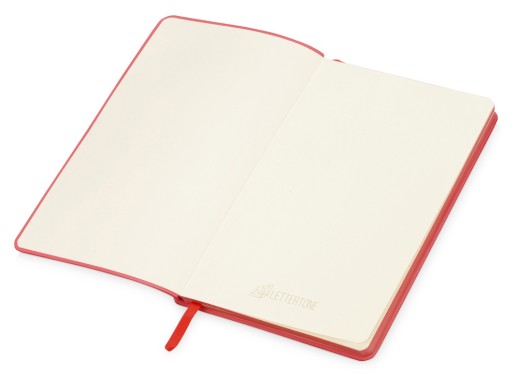 Блокнот Notepeno 130x205 мм с тонированными линованными страницами, красный