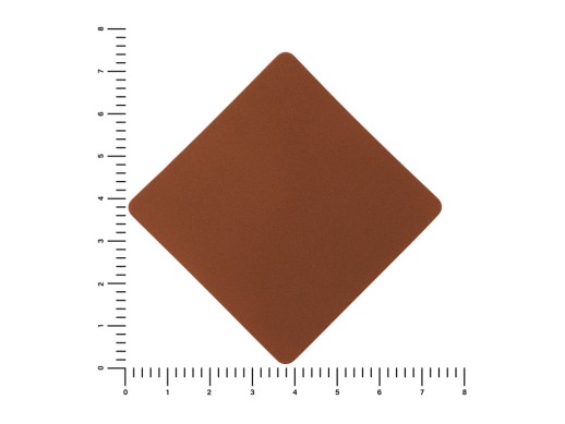 ПАТЧ РОМБ nubuk (коричневый ) 7,6 х 7,6 см