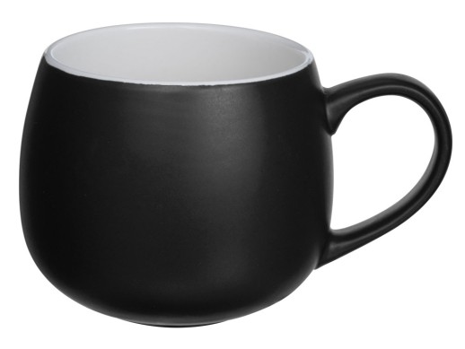 Кружка круглой формы Verlo, 410мл, черный с нанесением логотипа с нанесением логотипа