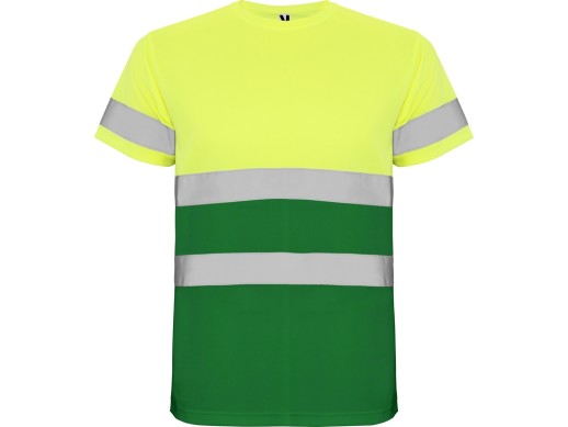 Футболка Delta мужская, садовый зеленый/неоновый желтый