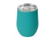 Термокружка Sense Gum, soft-touch, непротекаемая крышка, 370мл, бирюзовый 320C с нанесением логотипа с нанесением логотипа
