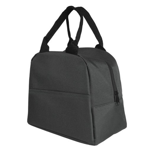 Термосумка LUNCH, чёрный, 25 x 21 x 17 см, полиэстер 600D   9296/35 с нанесением логотипа с нанесением логотипа