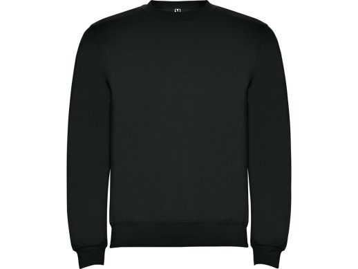 Свитшот с начесом Clasica унисекс, графитовый с нанесением логотипа с нанесением логотипа