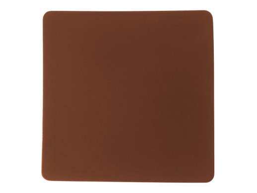 ПАТЧ КВАДРАТ soft-touch (коричневый ) 5,5 х 5,5 см с нанесением логотипа с нанесением логотипа