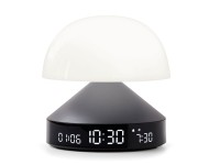 Светильник с часами и световым будильником Mina Sunrise, темно-серый