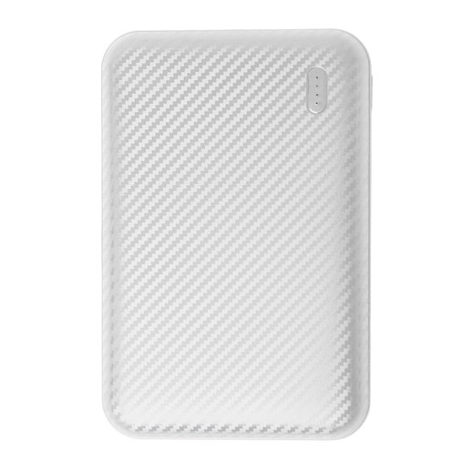 Универсальный аккумулятор Rib 5 (5000 мАч), белый, 9,8х6.3х1,4 см   37167/01