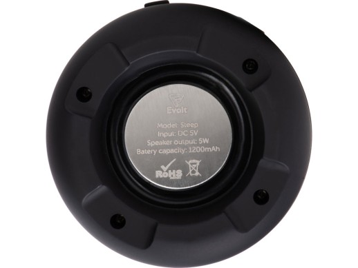 Портативная колонка TWS Steep, черный с нанесением логотипа с нанесением логотипа