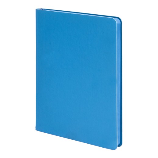 Ежедневник недатированный Pulpy, А5, лазурный, кремовый блок в линейку, лазурный срез   24709/31 с нанесением логотипа с нанесением логотипа