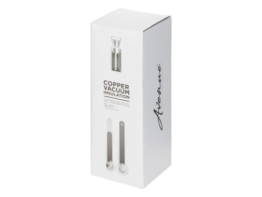 Медная спортивная бутылка с вакуумной изоляцией Thor объемом 480 мл, белый