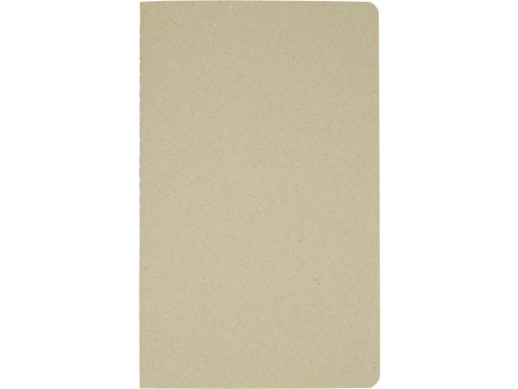 Блокнот Gianna из переработанного картона, натуральный с нанесением логотипа с нанесением логотипа