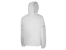 Короткий дождевик Tornado со светоотражающими элементами, белый