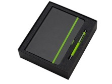 Подарочный набор Jacque 2.0. с ручкой и блокнотом, зеленое яблоко