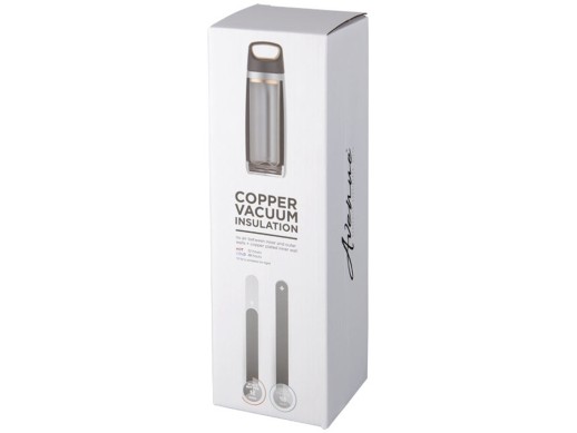 Спортивная медная бутылка с вакуумной изоляцией Valhalla объемом 600 мл, белый (Р)