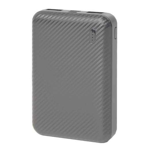 Универсальный аккумулятор Rib 5 (5000 мАч), серый, 9,8х6.3х1,4 см   37167/29