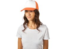 Бейсболка с сеткой Newport, оранжевый/белый