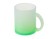Стеклянная матовая кружка Омбре с градиентом для сублимации, зеленое яблоко